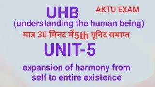 Understanding the human being unit-5 please like and subscribe my video dosto!!