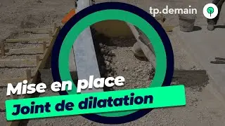 Mise en place des joints de dilatation