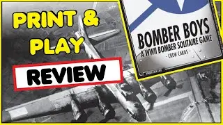 Bomber Boys Solo WWII Boardgame! PnP - Review