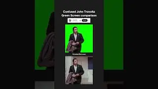Confused John Travolta meme (Pulp Fiction) - Green Screen Comparison
