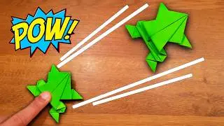 Origami Jumping Paper Frog | How To Make a Fidget Toy