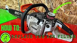 How to replace an Echo chainsaw (CS-440) air filter (HiPA)