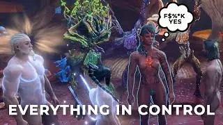 Ladies you earned it  ------   ( Baldur's gate 3 throwing party in Myconid City )