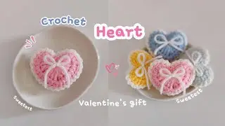 Crochet Heart / easy heart/ valentine heart ♥♥♥ 
