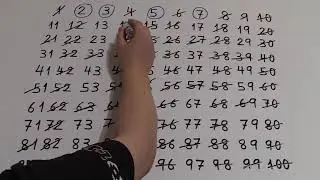 DISCOVER HOW TO GET PRIME NUMBERS FROM 1 TO 100 WITH THE SIEVE OF ERATOSTHENES