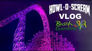 Riding Iron Gwazi After Midnight at Busch Gardens Tampa's Howl-o-Scream! September 2022 Vlog