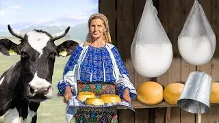 Local Smoked Cheese Making in The Carpathian Mountains