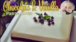 Chocolate & Vanilla Panna Cotta #howto