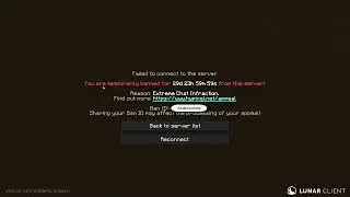 i got banned.