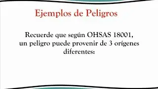 Ejemplos de Peligros en el Trabajo.