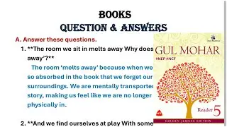 Books Poem by Eleanor Farjeon Question and Answers of class 5 Gulmohar Golden Jubilee edition