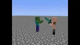 Notch kills a zombie 1