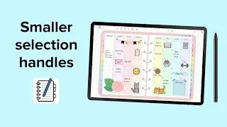 How to get smaller selection handles | Penly app tutorial