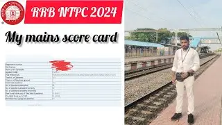 My RRB NTPC mains score card 🔥 #railwaystamil