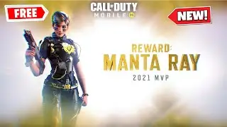 *NEW* How to Get FREE MANTA RAY - GOLD EDITION in COD Mobile World Championship Trailer 2021
