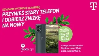 Przynieś stary telefon do recyklingu w T-Mobile, a Motorolę G85 5G kupisz 500 zł taniej.