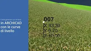 Come generare un terreno in ARCHICAD con le curve di livello