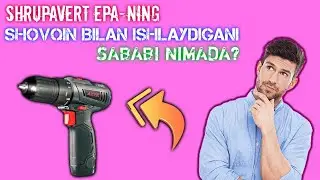 Шуруповёрт шовкин билан ишлаябди. Сабаби нимада???