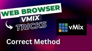 vMix Web Browser Correct use | 3 Tips web Browser vMix 25 | How to add a Web Browser live video