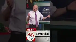 🤡 Jim Cramer's Bank Pick Goes Bust: Signature Bank #shorts