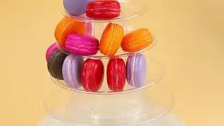 6-Tiers Macaron Display Stand Cupcake Tower Rack Cake Stands PVC Tray For Wedding Birthday Cake Dec