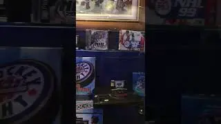 Retro Video Game Exhibit Hockey Hall of Fame #retro #nhl #hockey #snes #sega