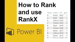Intermediate Power BI - How to rank using RankX