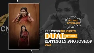Bride 2024 Trending Pre Wedding Poster Design in Photoshop Tutorial