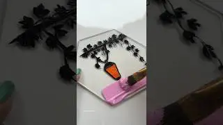 Isn’t the end result pretty 😲😱😯 #art #satisfying #glasspainting #tutorial #viralvideo #shorts