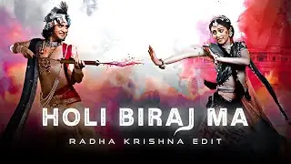 Holi biraj ma Ft. Radha krishna edit 😍❤️ || Holi status edit #radhakrishna #love #happyholi