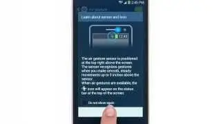 How To Use Air Gesture - Samsung Galaxy Note 3