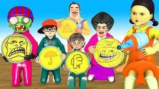 어몽어스 오징어 게임 Squid Game Red Light Green Light Full Compilation - Squid Game Real Life