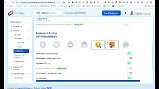 Engagement Settings in the Genius Engager AI Portal