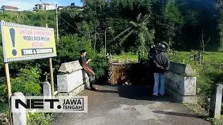 Diterjang Banjir Bandang, Jembatan Serayu di Wonosobo Runtuh!!!- NET JATENG