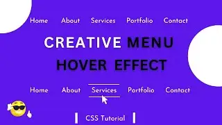 Creative Menu Hover Effects Only CSS