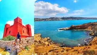 EXPLORING MELLIEHA, MALTA - THE RED TOWER & MELLIEHA BAY
