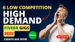 6 Low competition and high demand Fiverr gigs 2022, | For Graphic Designer