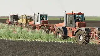 🔴✅ FS19/ СХПК Норвгородовка/К-701,К-744р4,К-744р2/Пахота/#3.