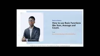 How to Use Basic Functions in Excel: Sum, Average, and Count | Excel Tips & Tricks