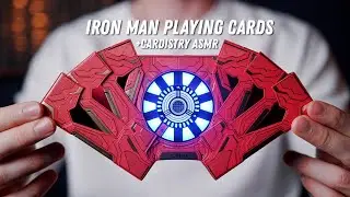 CARDISTRY ASMR 14 // The Incredibly Intricate IRON MAN Playing Cards!!