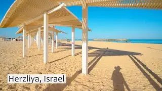 Israel's Coastal Beauty at Dawn 💚💛 Relaxing walk From Marina Herzliya to Herzliya Pituach.