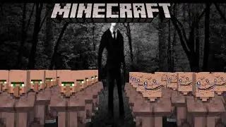 I Made 9 Villagers Survive Slender in Minecraft