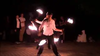 Огненное шоу на Арт-Пикнике 2013 Шоу-Проект R-Fire  Фаерщики Ростова-на-Дону Парк Вити Че
