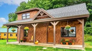 Incredibly Beautiful Small Home Feature A Rugged Timber Frame Roof and Loft System