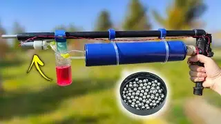 It could never be better than this! - DIY Automatic PVC Slingshot (Alcohol gun)