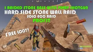 RUST - I RAIDED STONE BASE WITH PUMP SHOTGUN *PROFIT* - ECO RAID