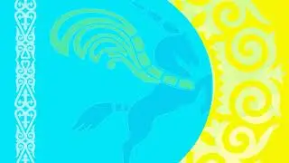 Футаж заставка Фон с орнаментами  для презентаций  Тұлпар .