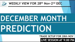 Index Prediction for December Month||Trade setup for 28th Nov Nifty & BankNifty!!