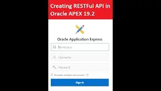Creating RESTFul API in Oracle APEX 19.2