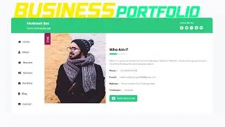 How to Create Mini Personal Portfolio Website with HTML CSS | Beginner Tutorial